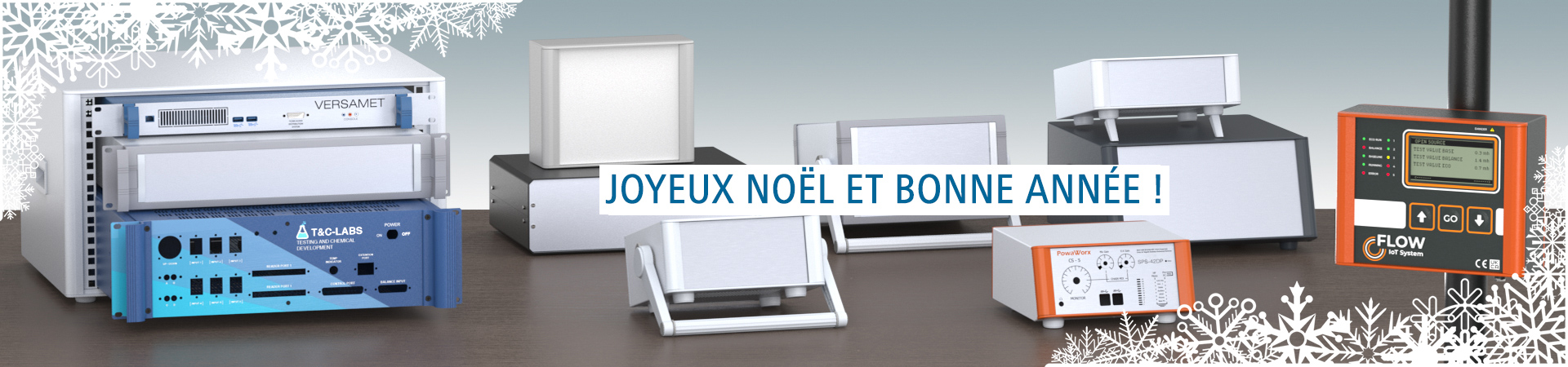 Boitiers pour instruments en aluminium et de boitiers pour rack 19