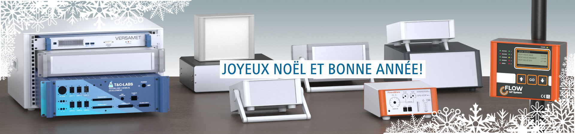 Boitiers pour instruments en aluminium et de boitiers pour rack 19