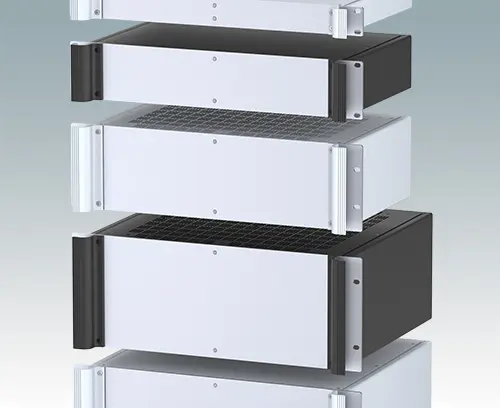 Boitiers pour rack 19" polyvalents, formats 1U à 6U