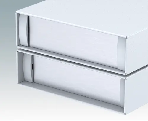 Plaques avant encastrées de 8 mm ou 14 mm