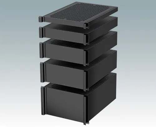 Boitiers pour rack 19" Combimet, profond 610 mm