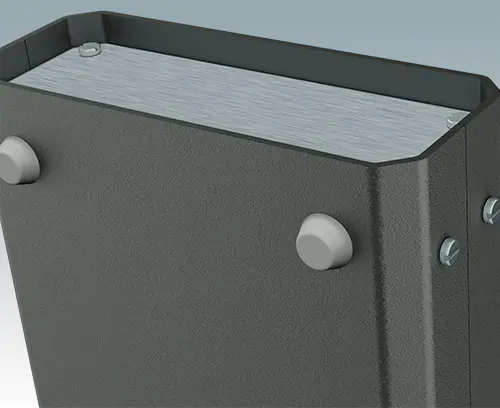 Pied en caoutchouc antiglisse Ø12,7 x 5 mm