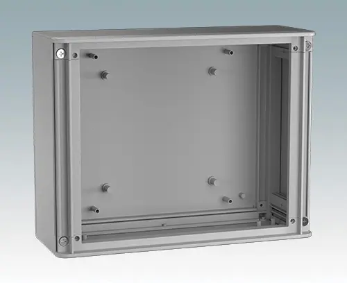 Piliers filetés M3 à l'intérieur du panneau arrière pour le montage de PCB, châssis, etc.