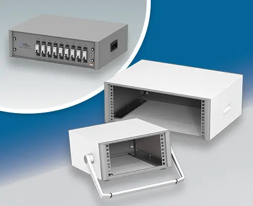 Plus grand choix de couleurs pour les mini-racks TECHNOMET 19"