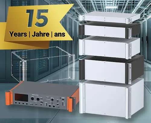 15 ans des boitiers pour rack COMBIMET 19"